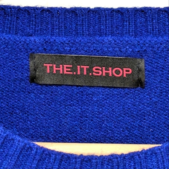 EUC The It Shop M Rainbow Planet "Loved" Sequin Sweater - SEE SIZE NOTES - Picture 4 of 5